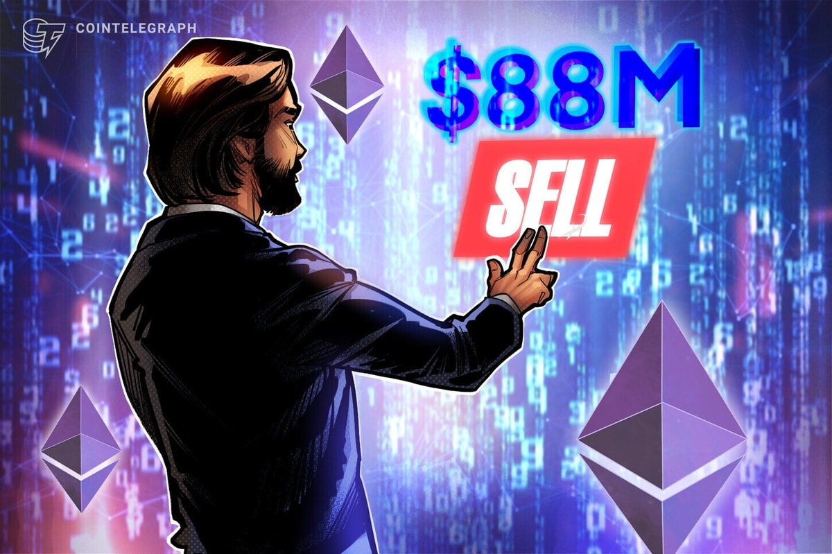 Ethereum Whale ‘7 Siblings’ Sells $88M, Still Holds $5.6B in ETH